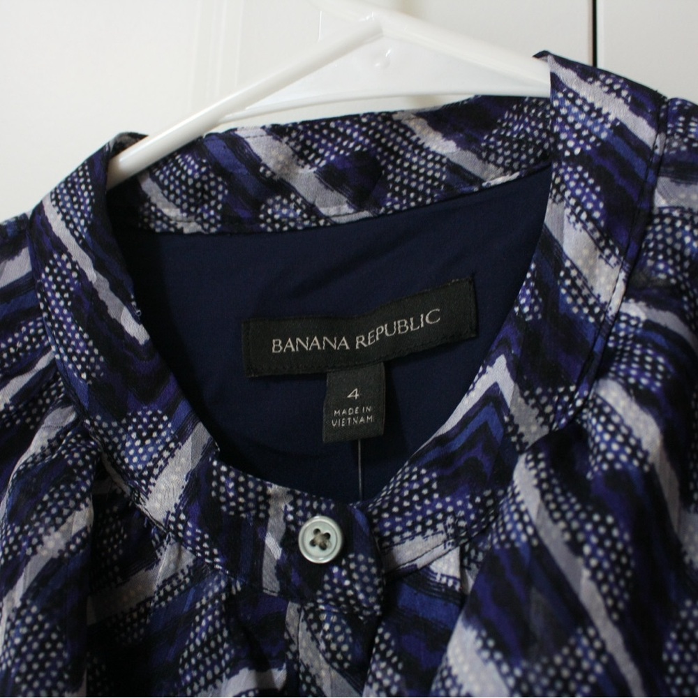 Banana Republic Navy and White Dress - Picture 3 of 5
